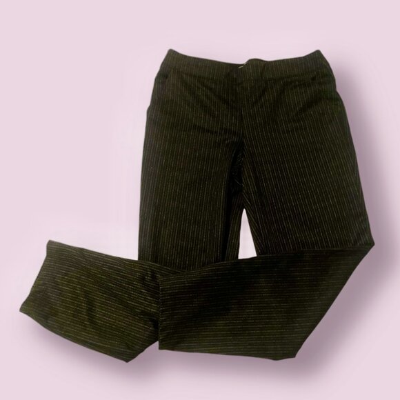 Pinstripe Pin Stripe Work Business Casual Party Classy Chic Modern Minimal Pants - Picture 1 of 6